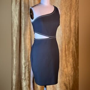 LIKELY BLACK FORM FITTING CUT OUT DRESS SIZE 6